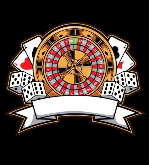 casino logo design vector
